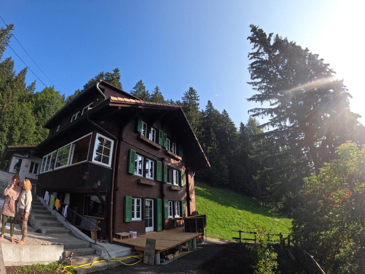 Chalet Sonnenheim, Wohnung Mit Panoramafenster Adelboden Luaran gambar