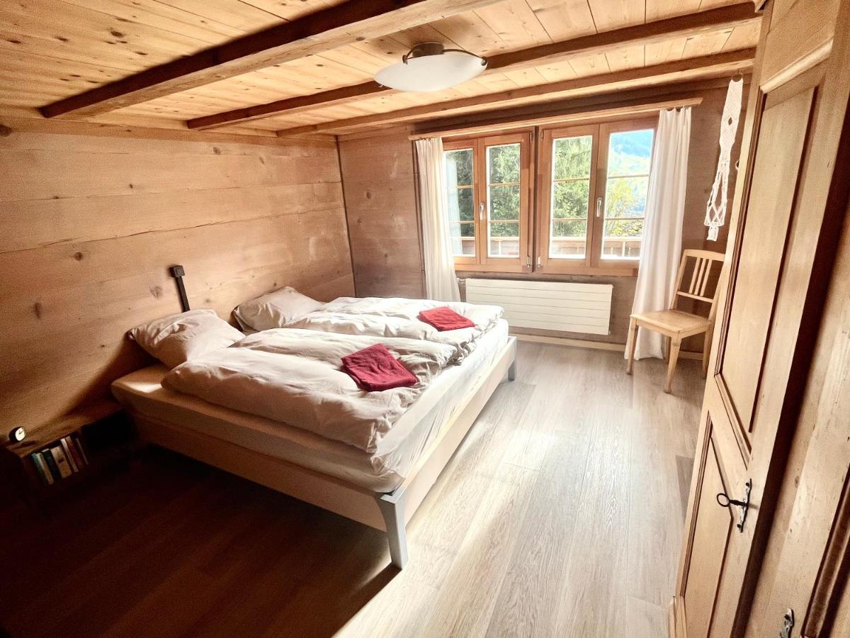 Chalet Sonnenheim, Wohnung Mit Panoramafenster Adelboden Luaran gambar